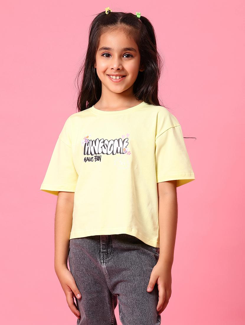 girls printed short sleeves tee - 21962149 -  Standard Image - 1