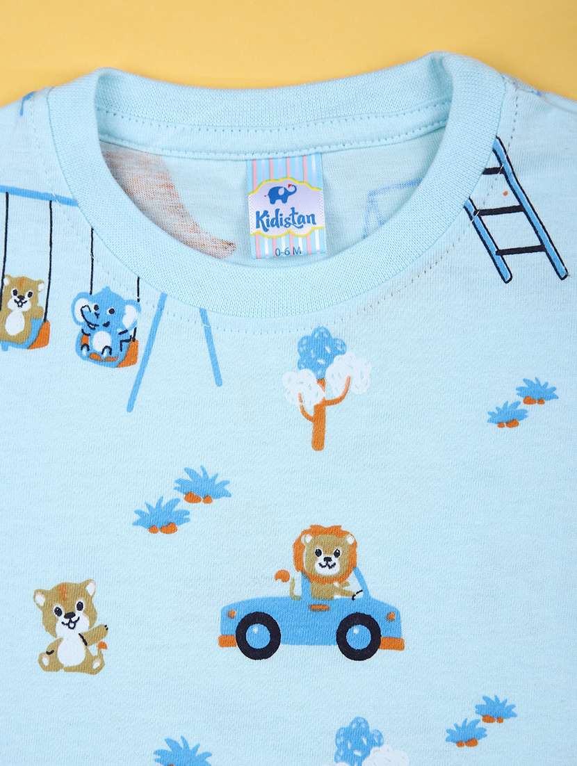 boys pack of 5 printed short sleeve regular fit t-shirt - 21962156 -  Standard Image - 4