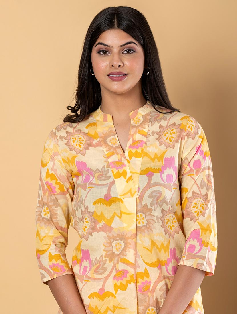 women three quarter sleeve ethnic co-ord set - 21962349 - Standard Image - 4