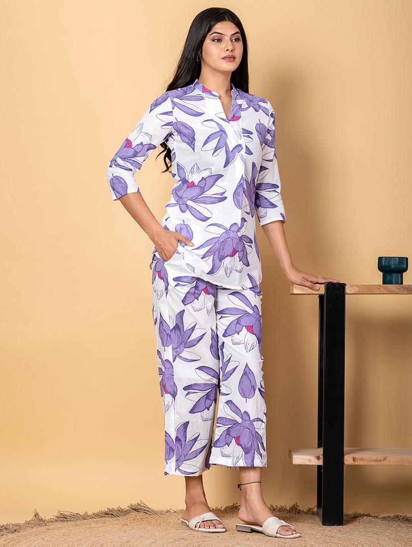 women three quarter sleeve ethnic co-ord set - 21962352 - Standard Image - 1