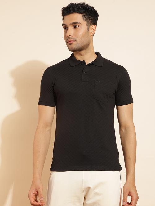 men solid short sleeve slim fit polo t-shirt - 21962367 -  Standard Image - 0