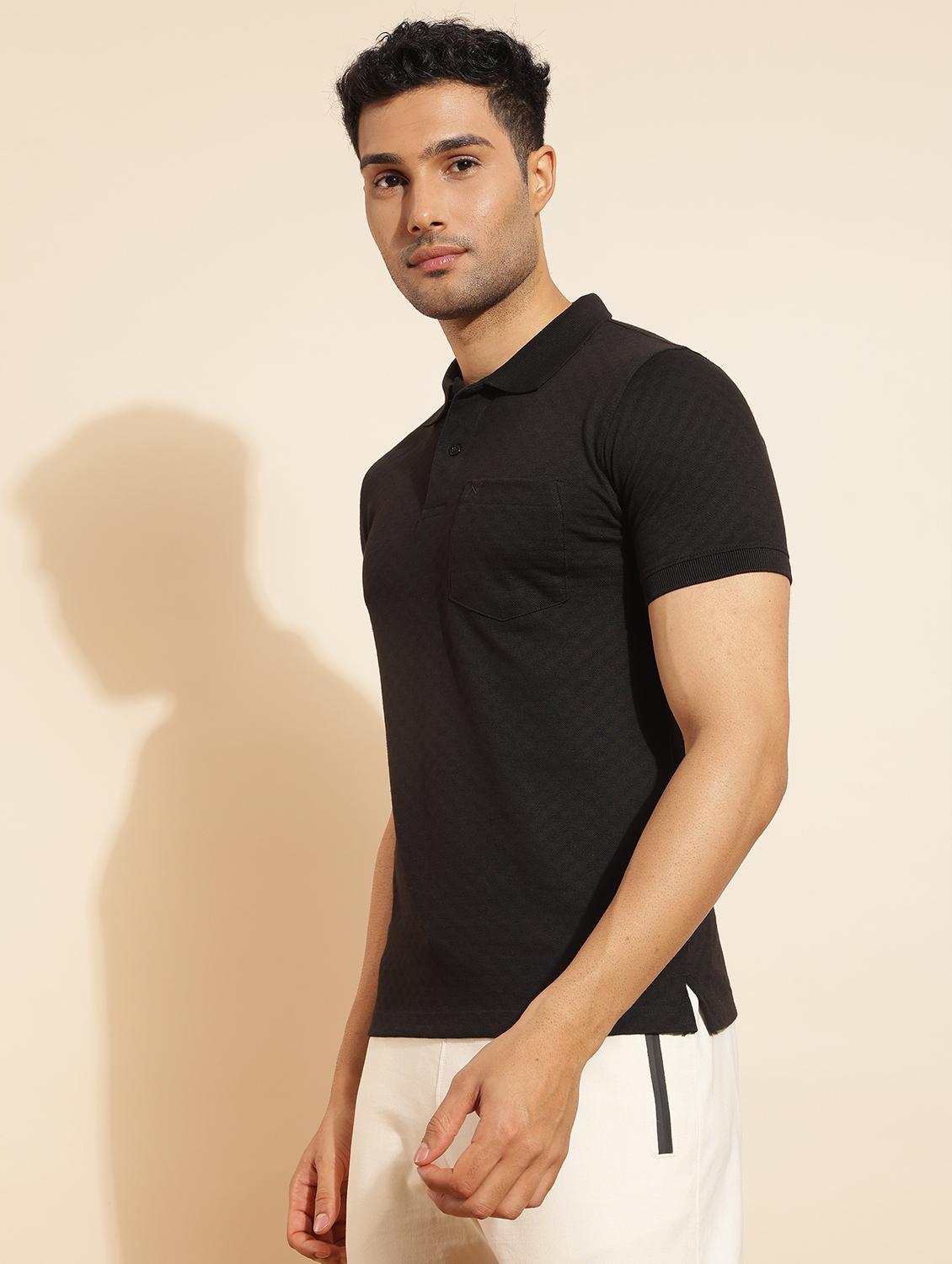 men solid short sleeve slim fit polo t-shirt - 21962367 -  Standard Image - 1
