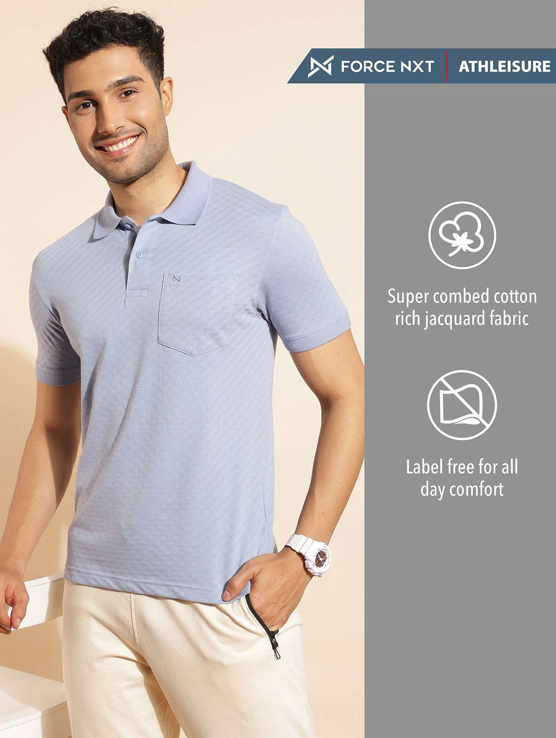 men solid short sleeve slim fit polo t-shirt - 21962369 -  Standard Image - 1