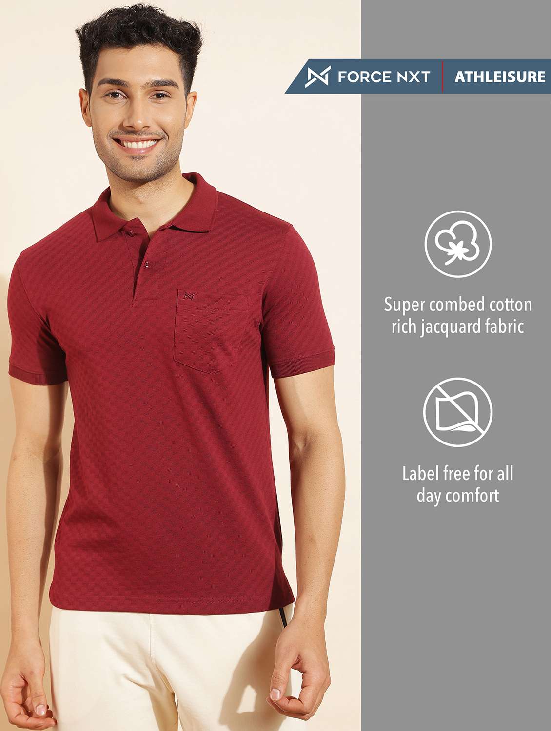 men solid short sleeve slim fit polo t-shirt - 21962371 -  Standard Image - 1