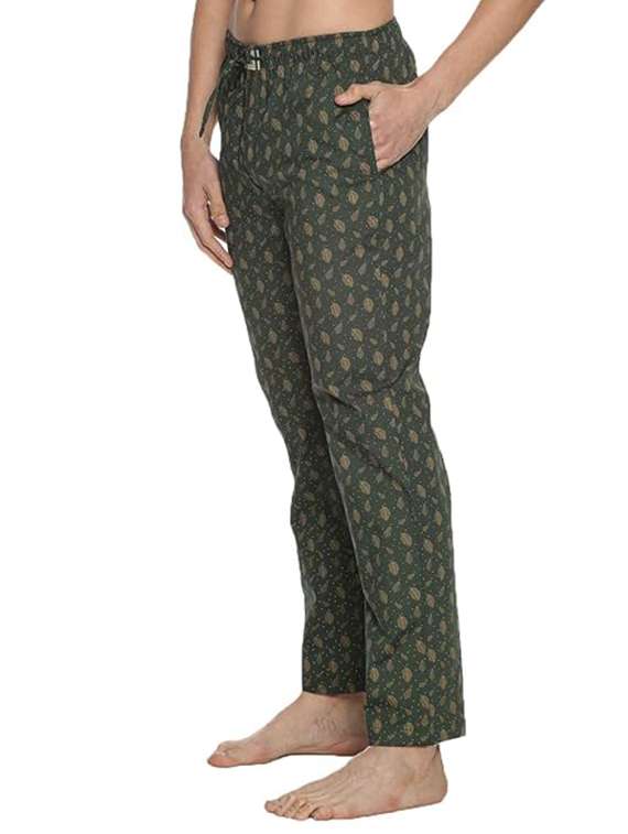 men printed mid rise loungewear pyjama - 21962388 -  Standard Image - 1