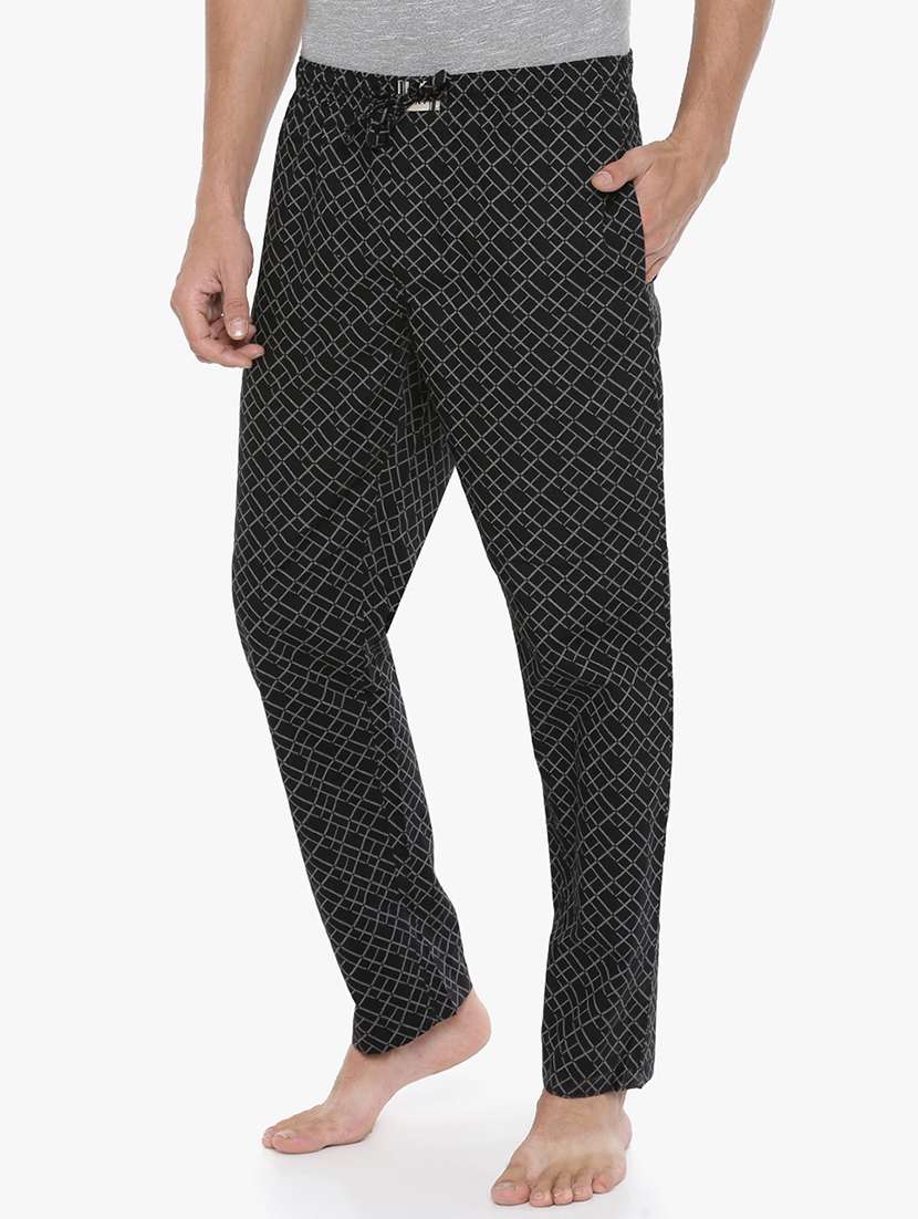 men printed mid rise loungewear pyjama - 21962391 -  Standard Image - 1