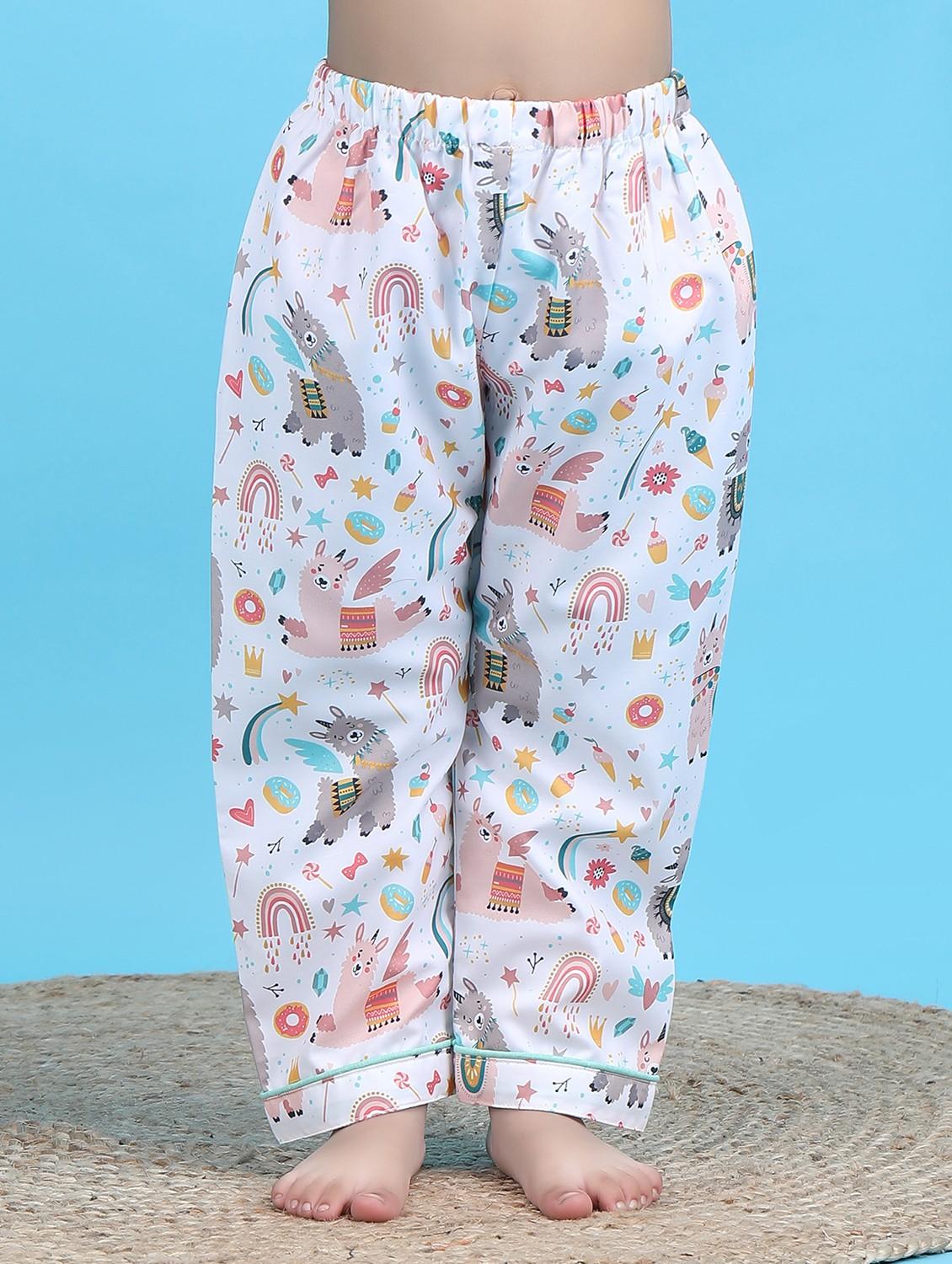 girls printed short sleeve nightwear pyjama set - 21962401 - Standard Image - 4