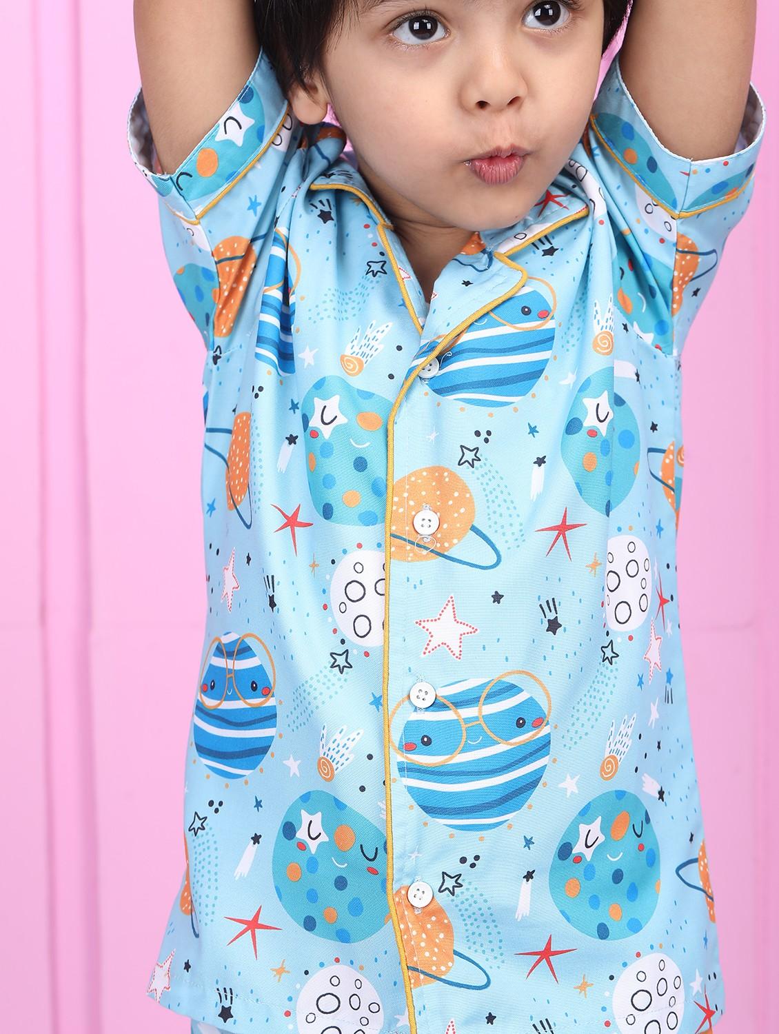 boys printed short sleeve nightwear pyjama set - 21962404 - Standard Image - 6