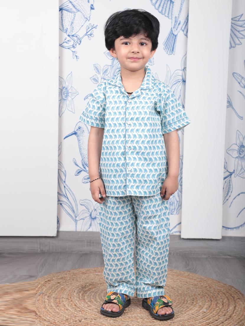 boys printed nightwear pyjama set - 21962412 -  Zoom Image - 0