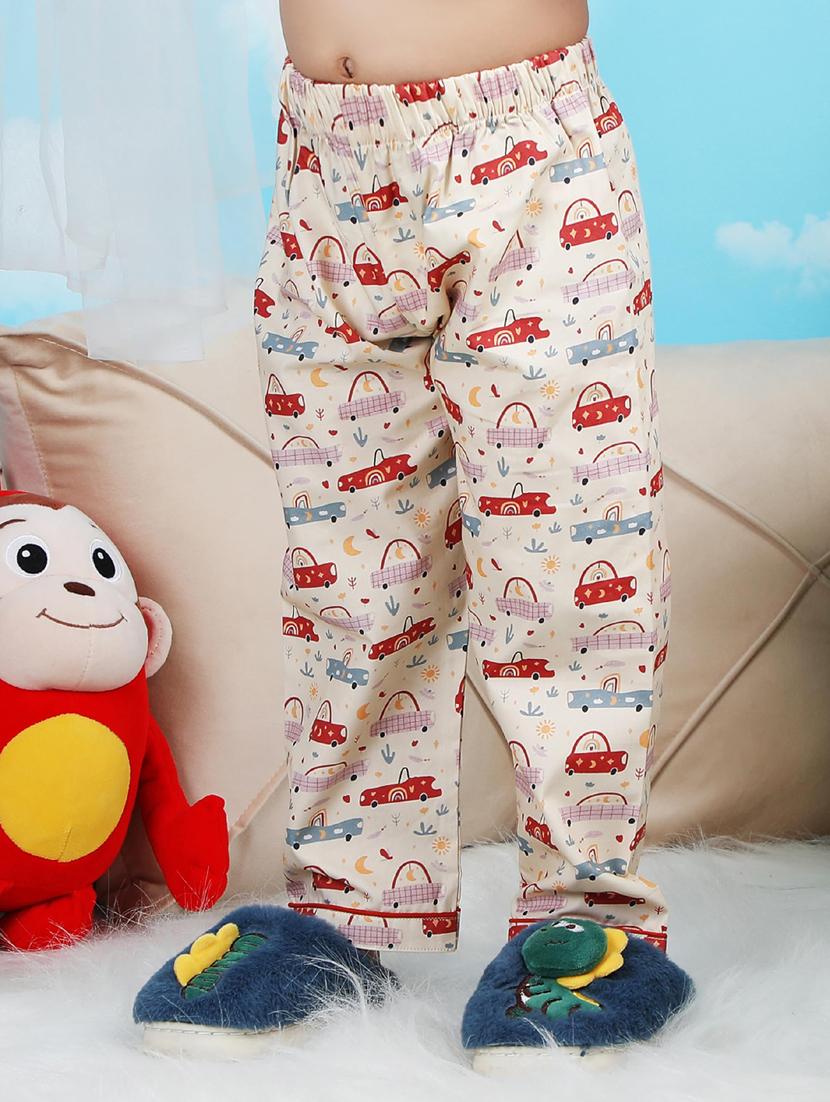 boys printed nightwear pyjama set - 21962414 - Standard Image - 4