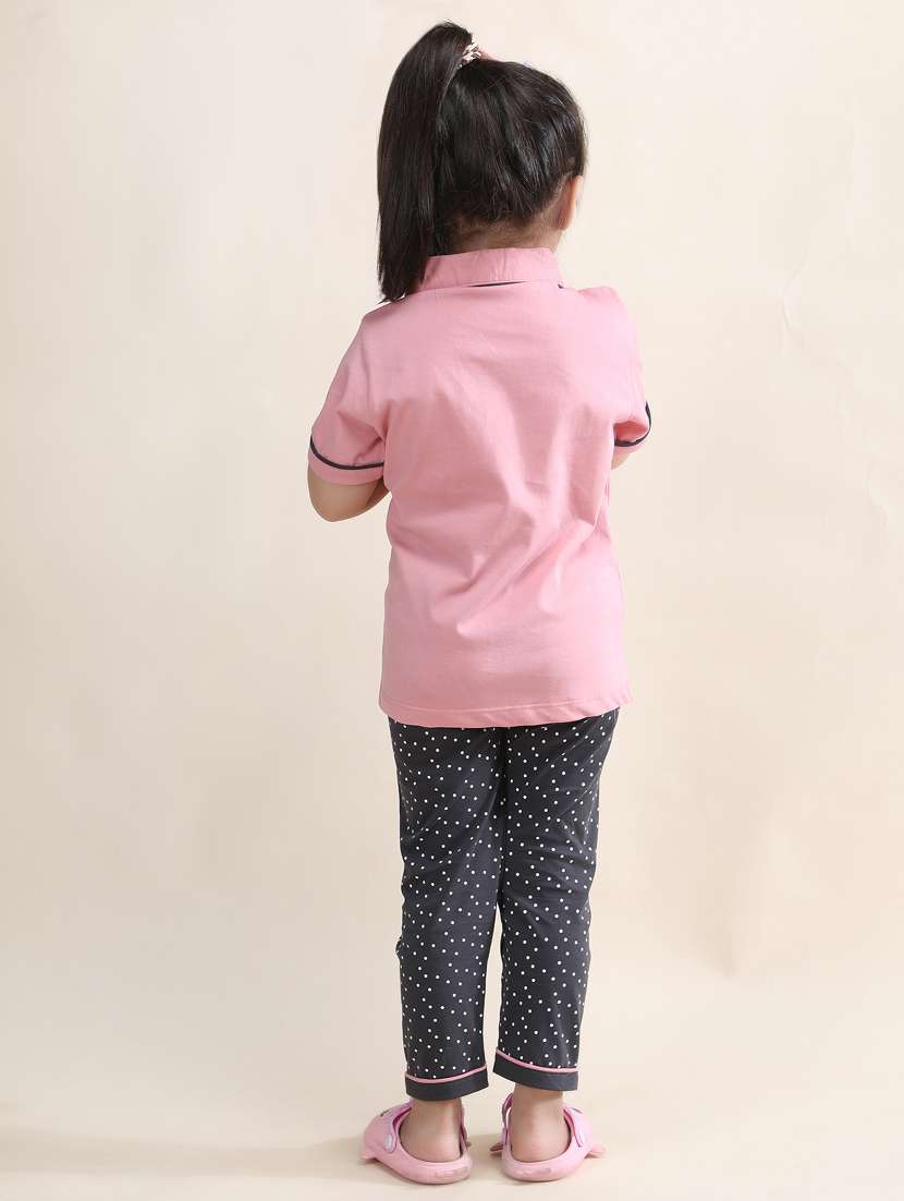 girls printed nightwear pyjama set - 21962417 -  Standard Image - 4