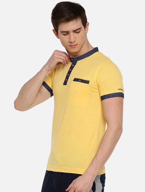 men solid short sleeve regular fit t-shirt - 21962424 - Standard Image - 1