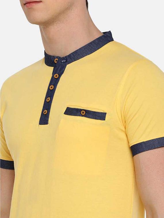 men solid short sleeve regular fit t-shirt - 21962424 - Standard Image - 4