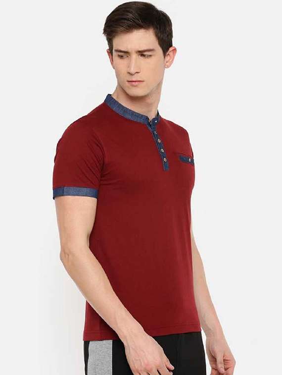 men pack of 5 solid short sleeve slim fit t-shirt - 21962428 -  Standard Image - 1
