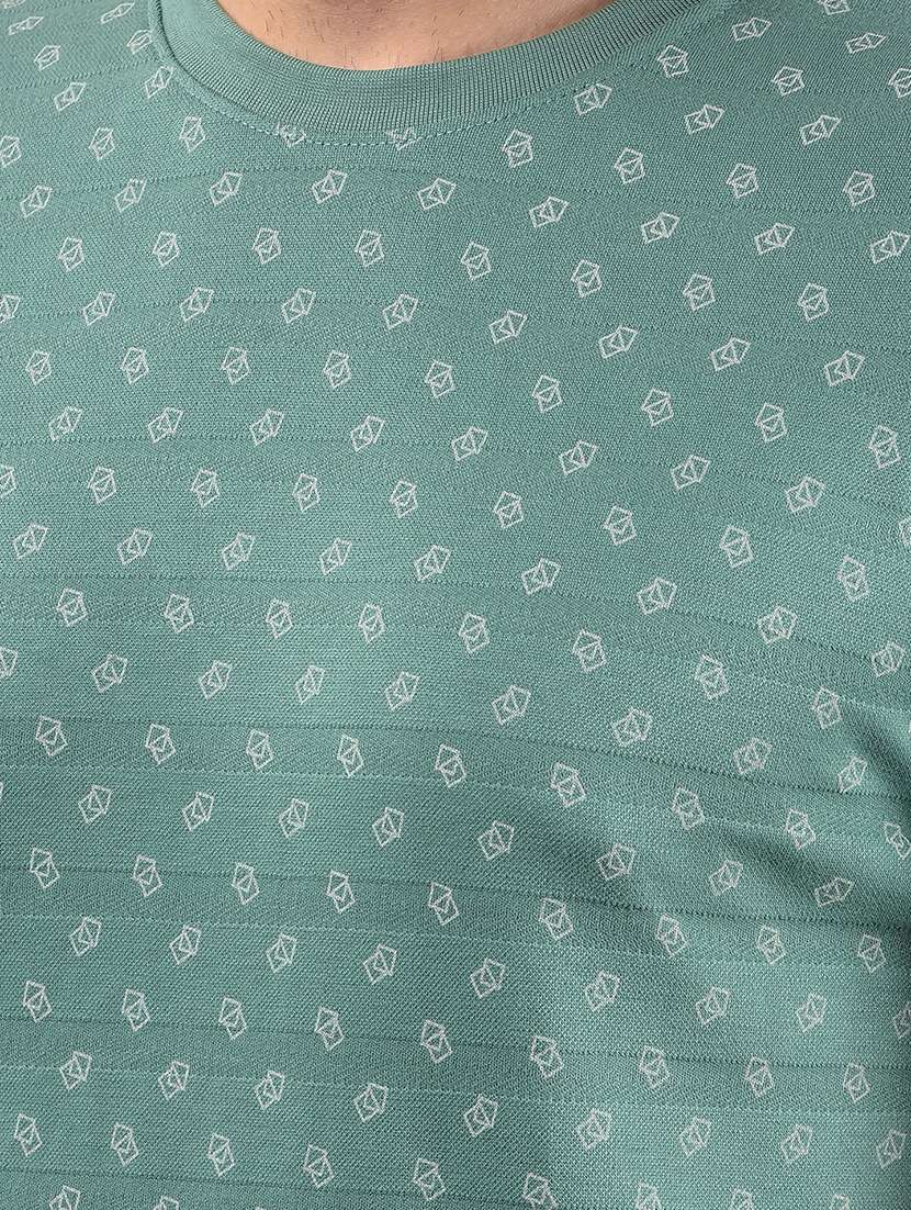 men printed short sleeve slim fit t-shirt - 21962433 -  Standard Image - 4