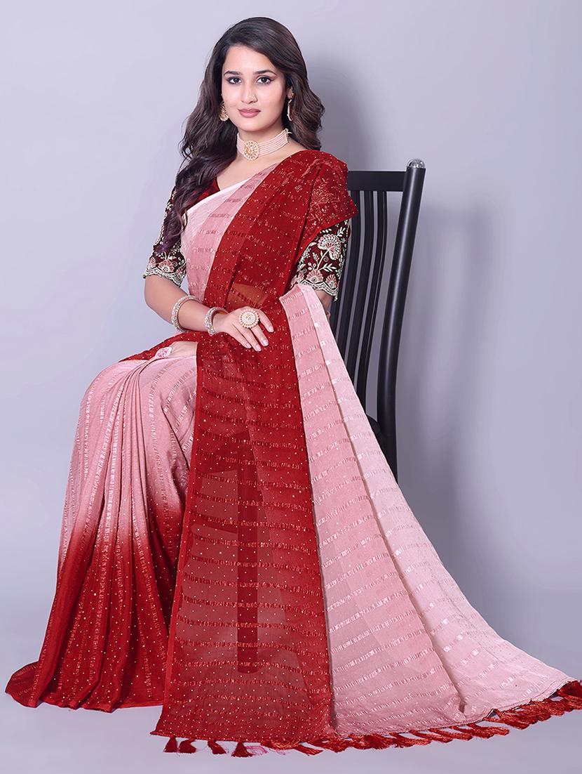 women ombre printed saree with blouse - 21962465 -  Standard Image - 1