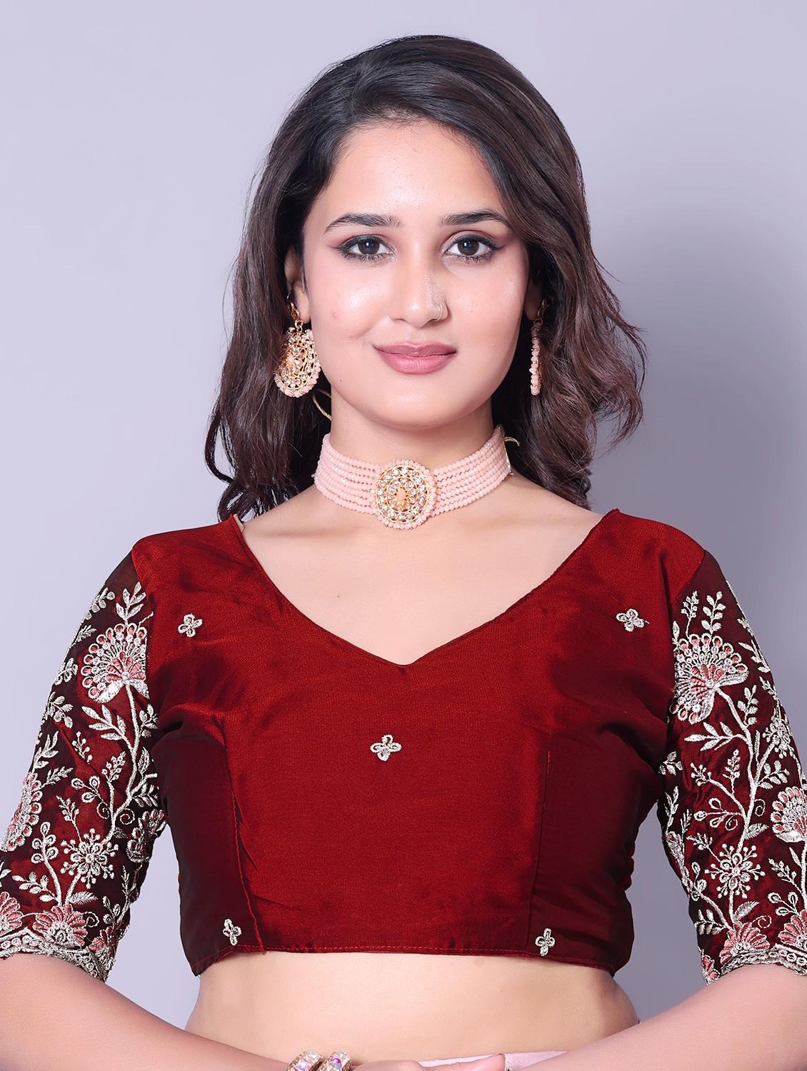 women ombre printed saree with blouse - 21962465 - Standard Image - 4