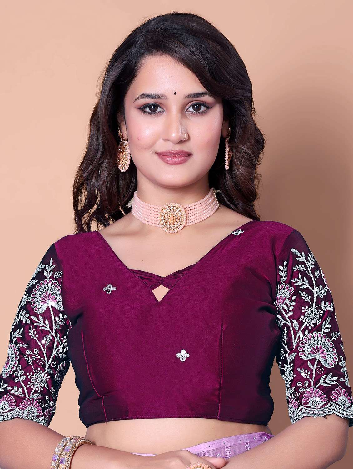 women ombre printed saree with blouse - 21962469 -  Standard Image - 4