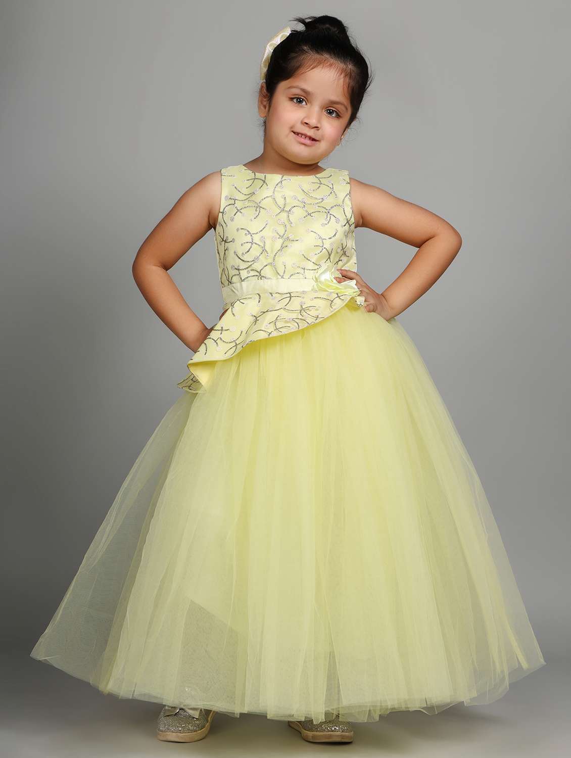 girls embellished sleeveless fit & flare dress - 21962522 -  Standard Image - 1