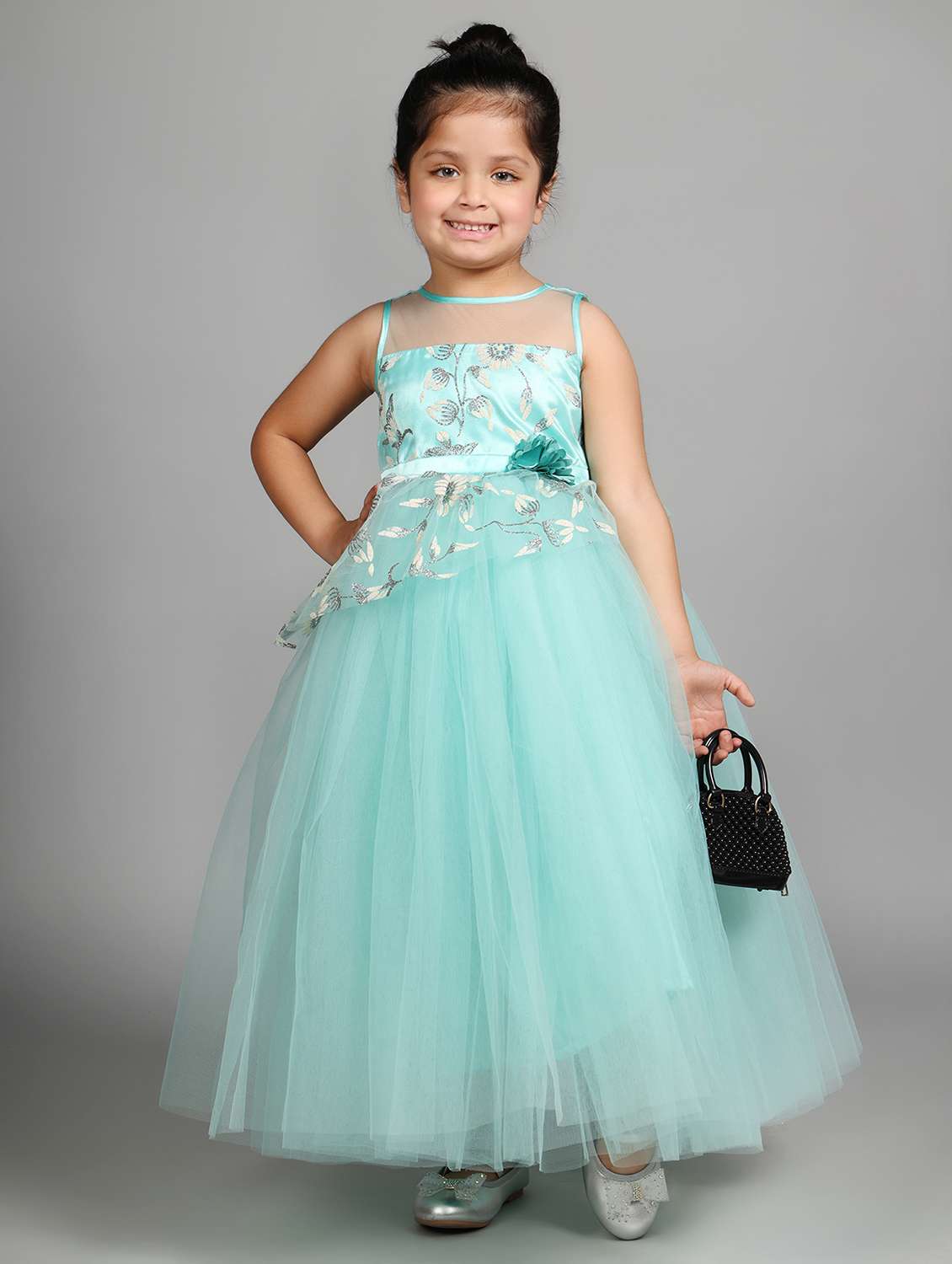 girls embellished sleeveless fit & flare dress - 21962525 -  Standard Image - 1