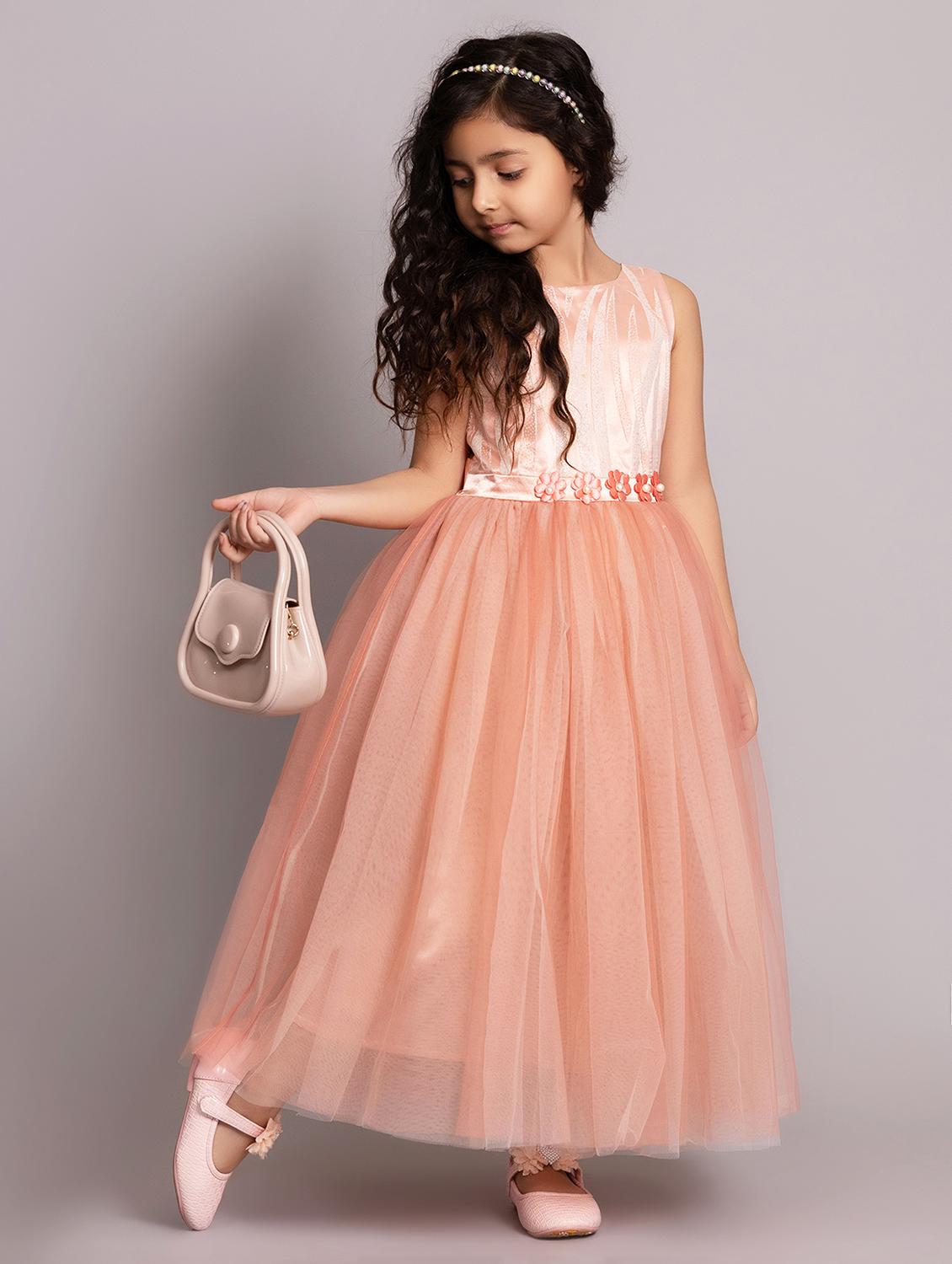 girls embellished sleeveless fit & flare dress - 21962531 - Standard Image - 1