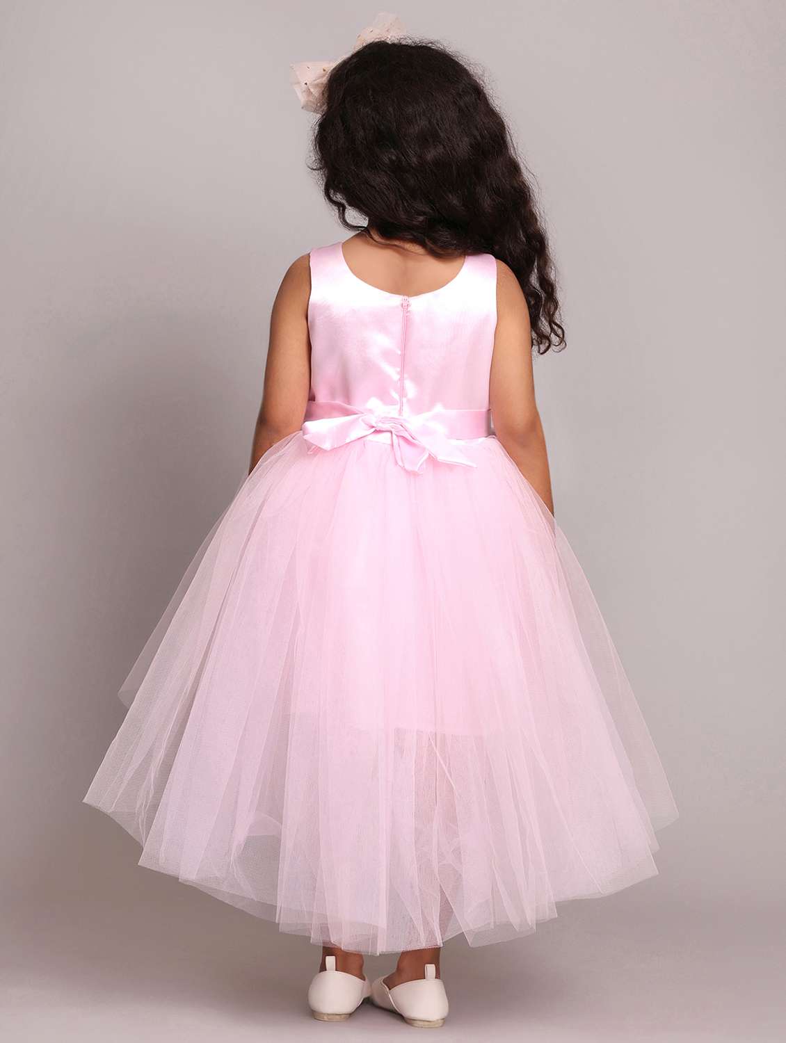 girls self designed sleeveless high low dress - 21962532 -  Standard Image - 4