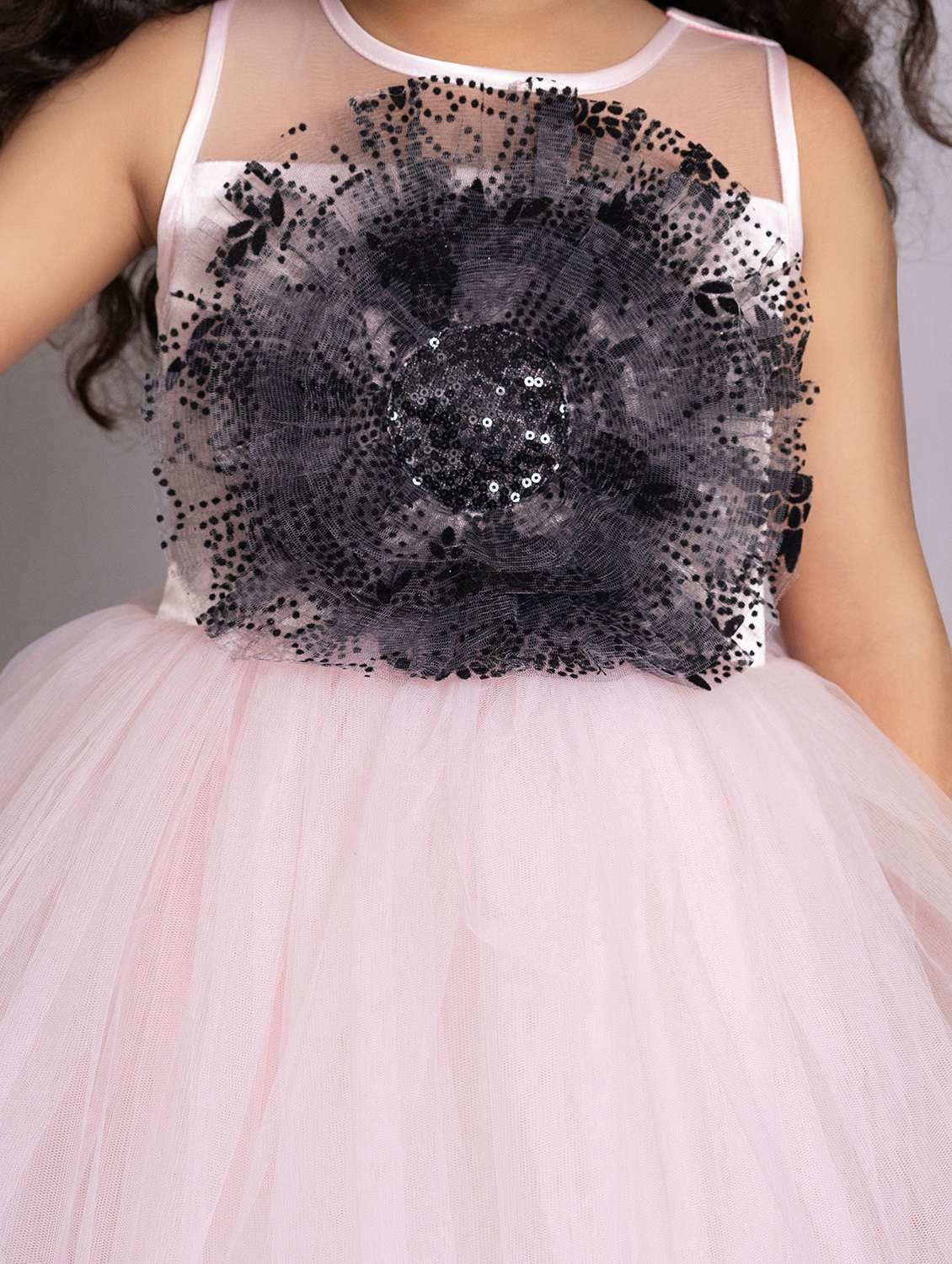 girls self designed sleeveless high low dress - 21962540 -  Standard Image - 4