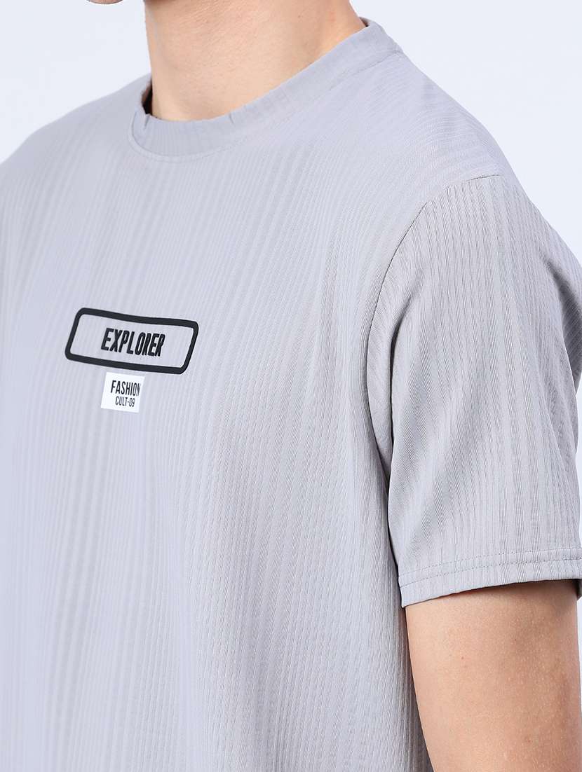 men chest print short sleeve regular fit t-shirt - 21962624 -  Standard Image - 4