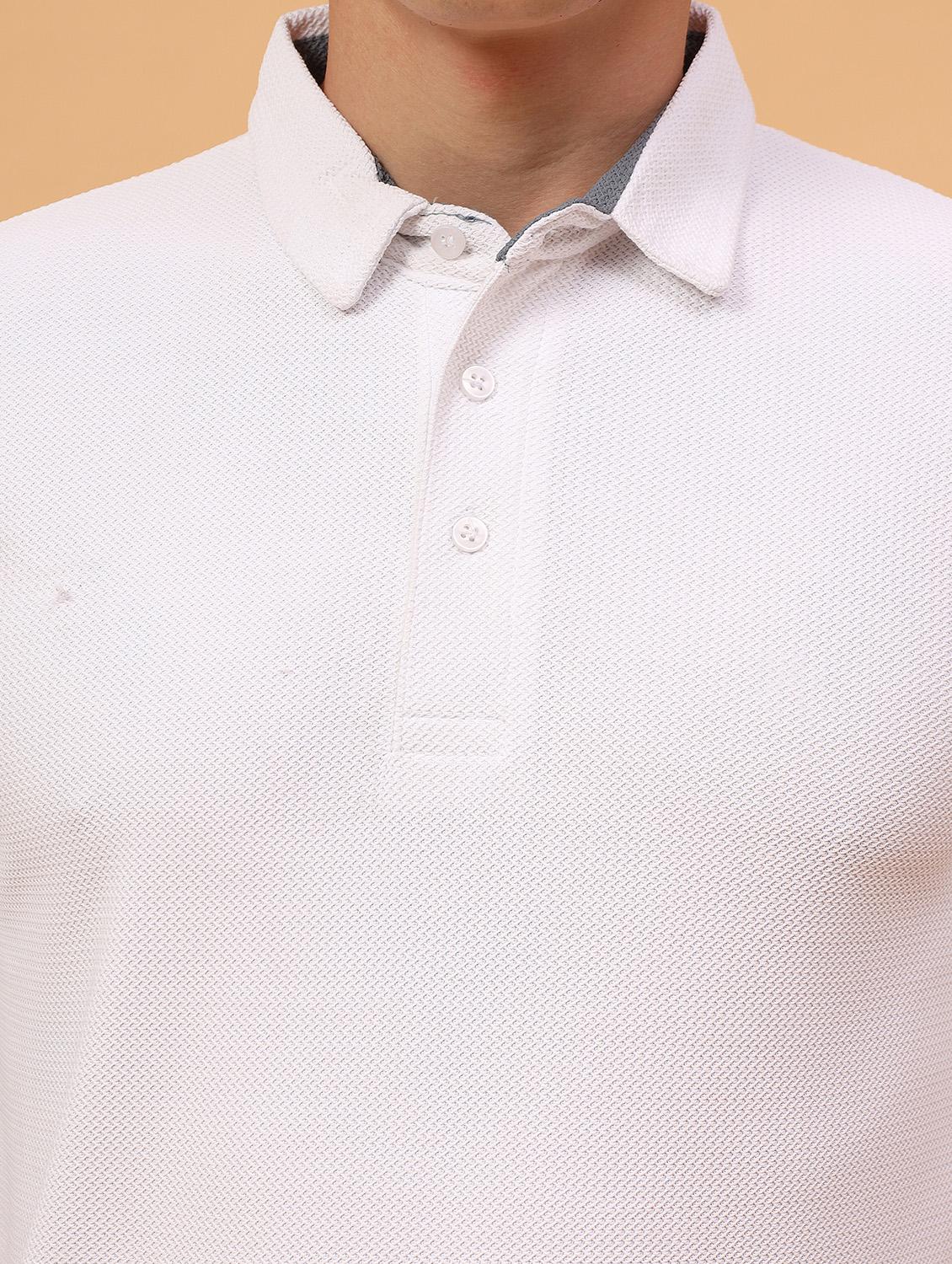 men striped short sleeve regular fit polo t-shirt - 21962900 - Standard Image - 4