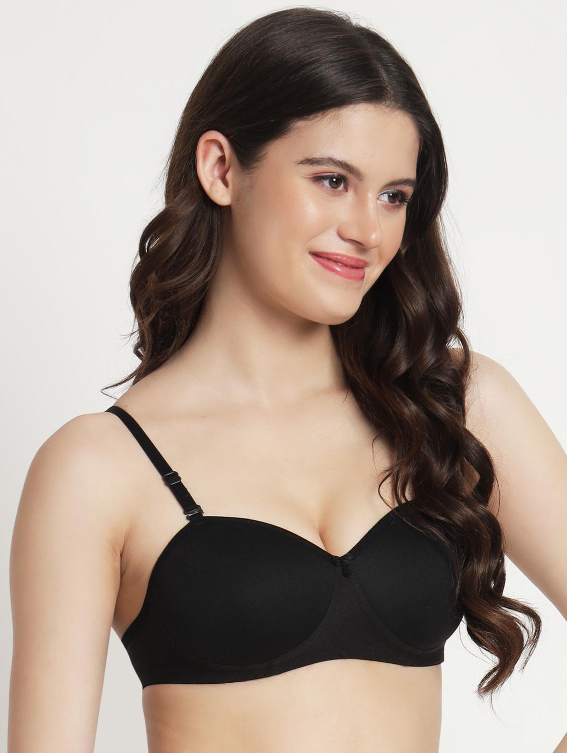 women pack of 3 solid lightly padded t-shirt bra - 21962913 - Standard Image - 6