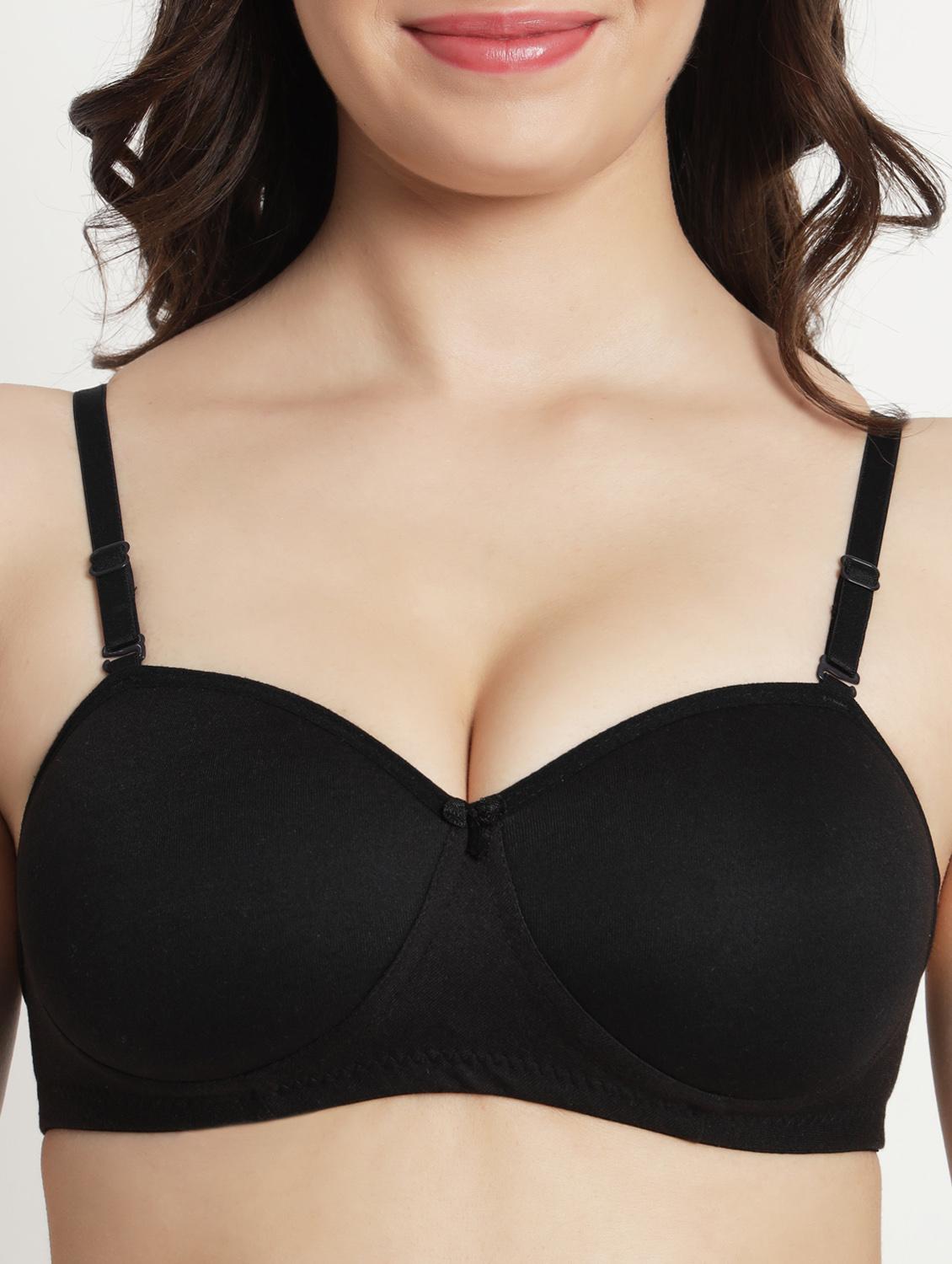 women pack of 3 solid lightly padded t-shirt bra - 21962913 - Standard Image - 9
