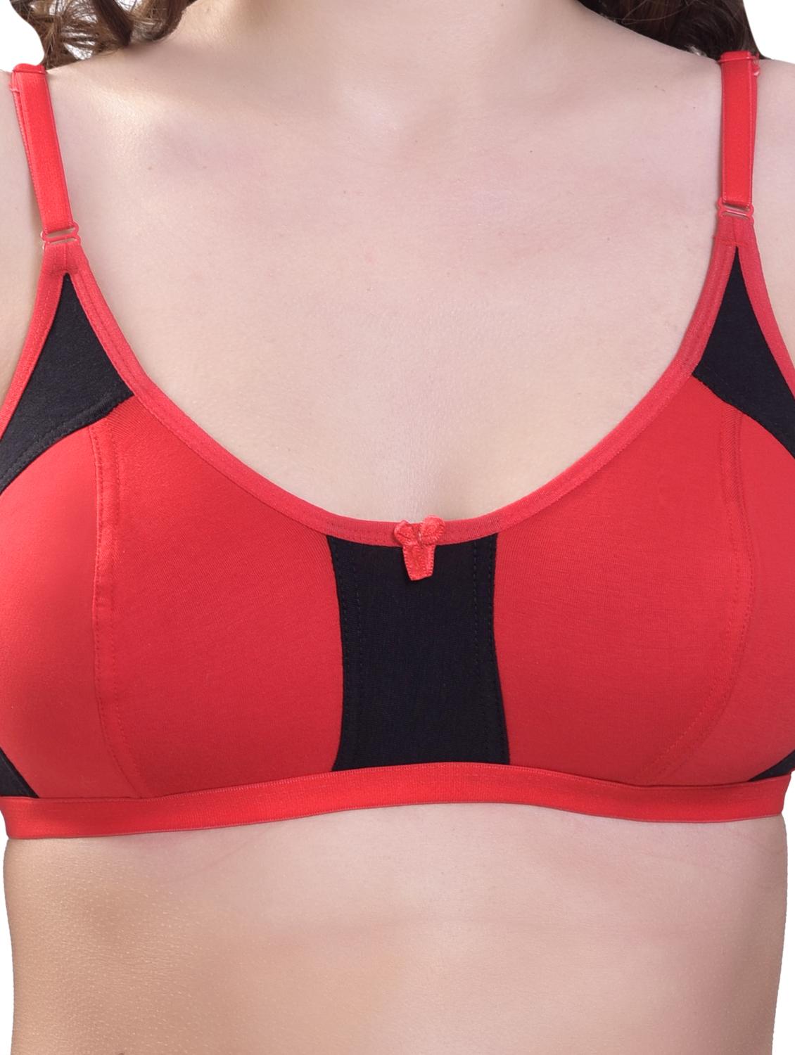 women pack of 3 color blocked non padded t-shirt bra - 21962914 - Standard Image - 4