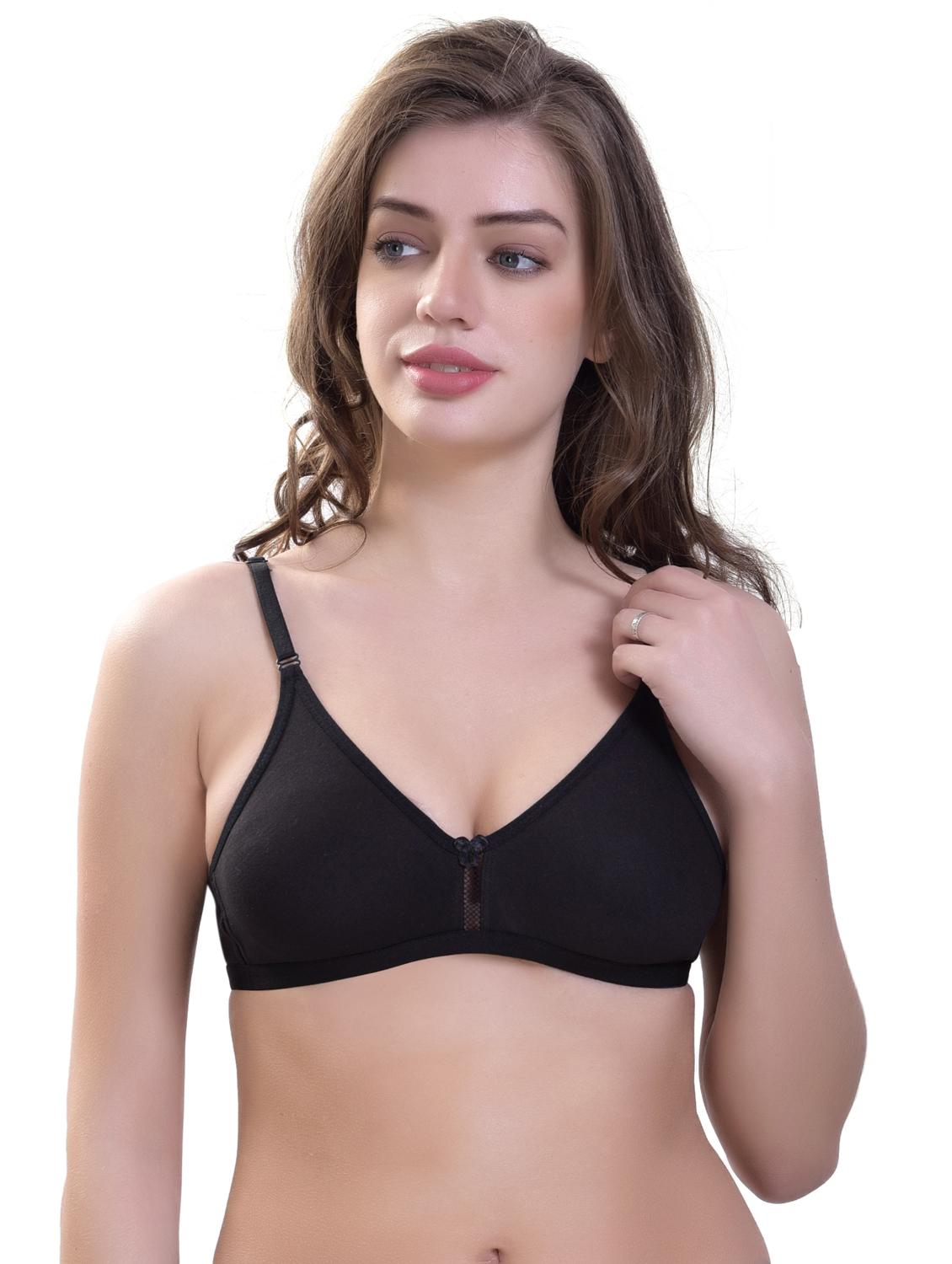 women pack of 3 solid non padded t-shirt bra - 21962916 - Standard Image - 1