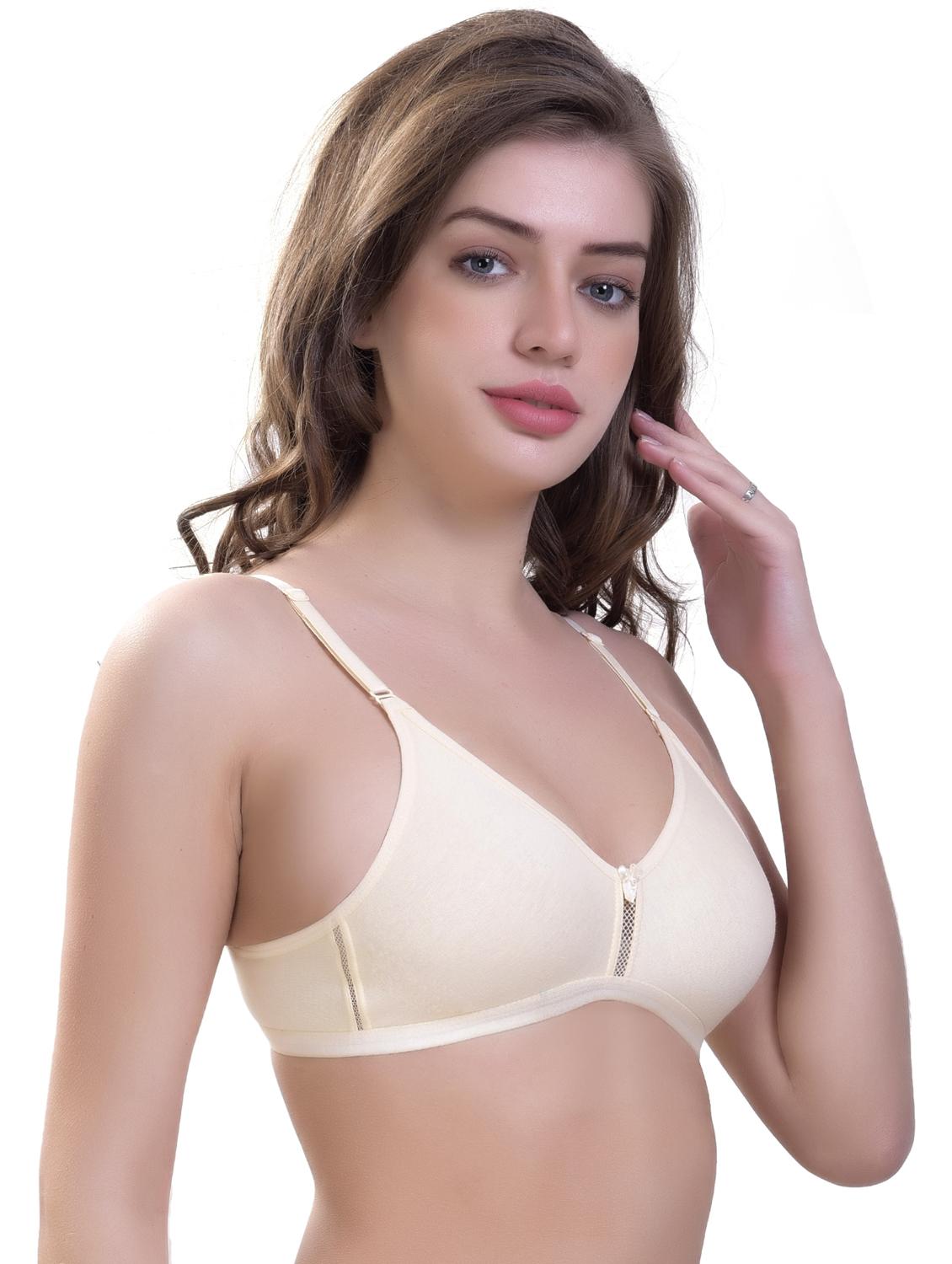 women pack of 3 solid non padded t-shirt bra - 21962916 - Standard Image - 4
