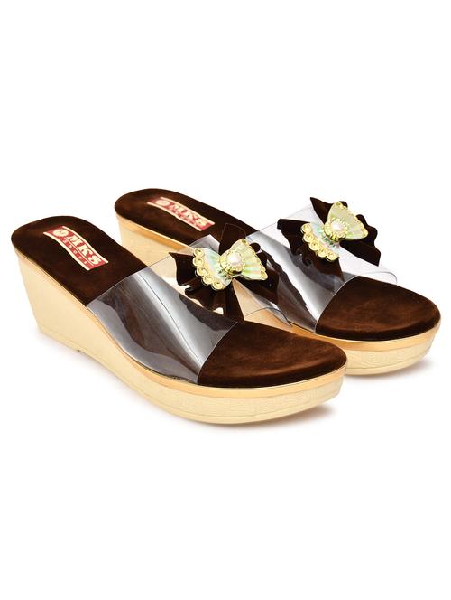 women solid slip on wedges - 21962939 - Standard Image - 0
