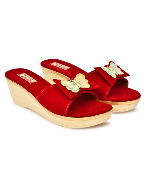 women solid slip on wedges - 21962946 - Standard Image - 0