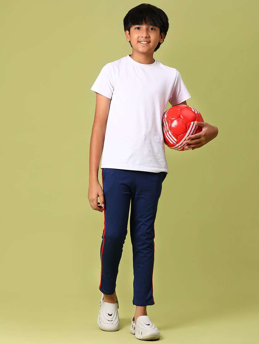 boys navy blue tapered mid rise track wear - 21962963 -  Standard Image - 4