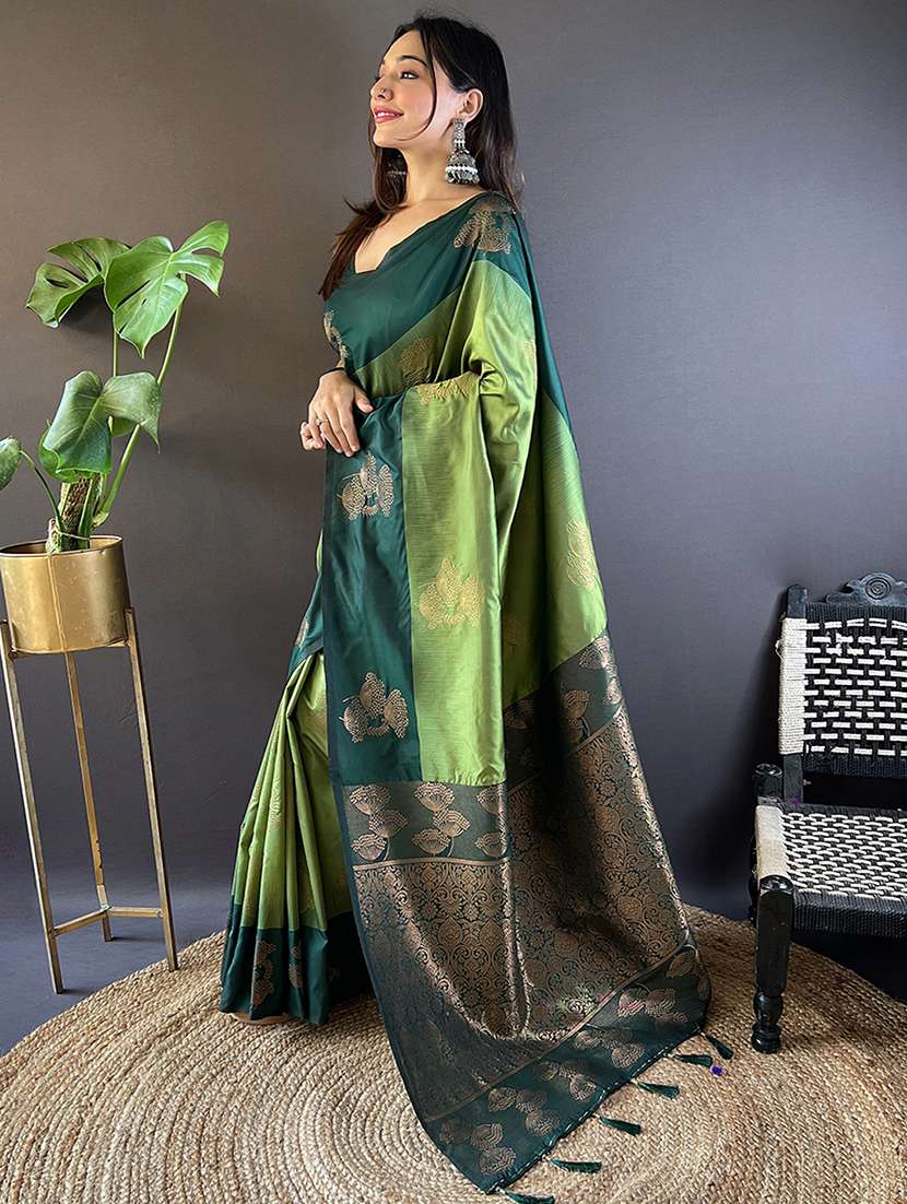 women self design bordered saree with blouse - 21963017 -  Standard Image - 1