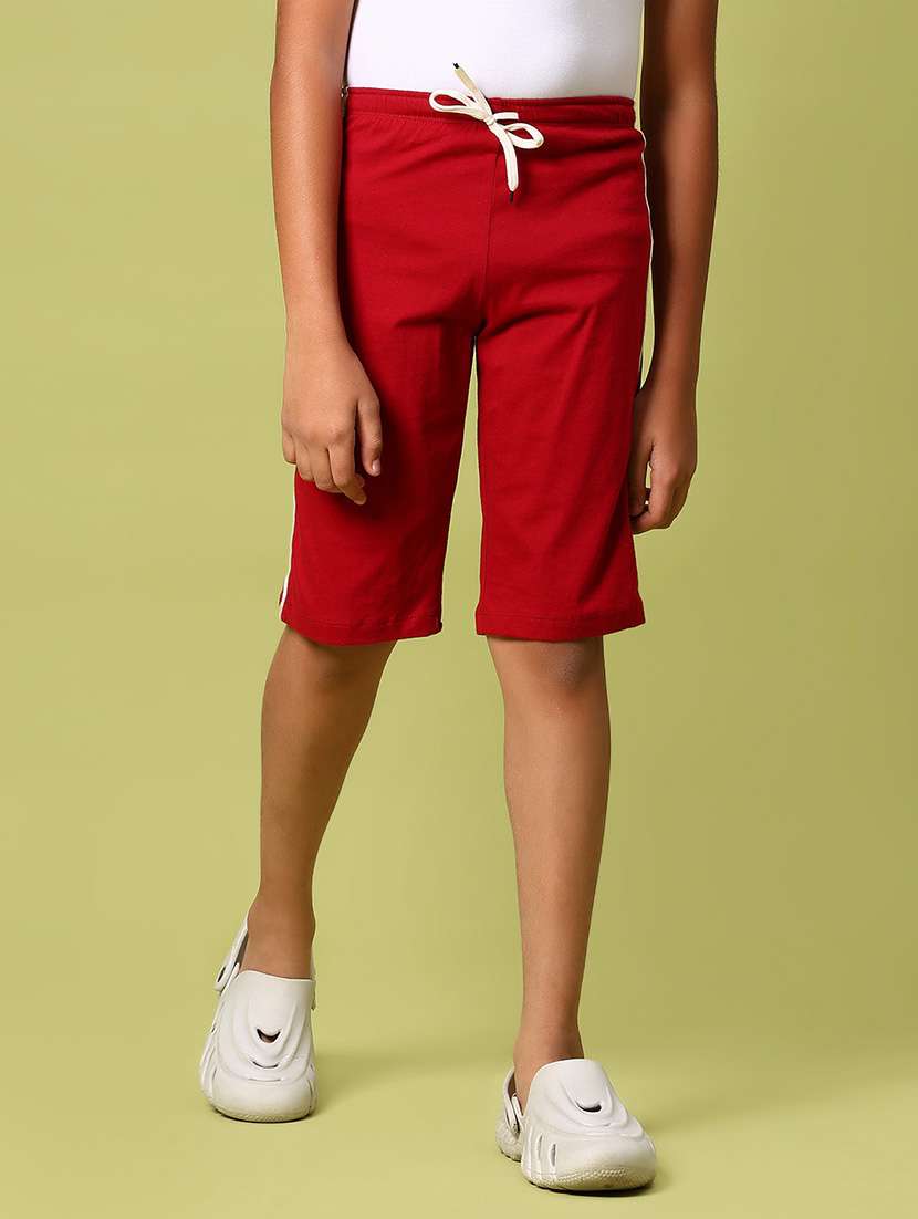 boys solid mid rise regular fit shorts  - 21963057 -  Standard Image - 1