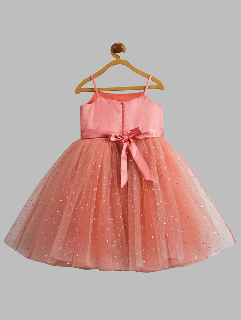 girls embellished shoulder strap fit & flare dress - 21963197 -  Standard Image - 1