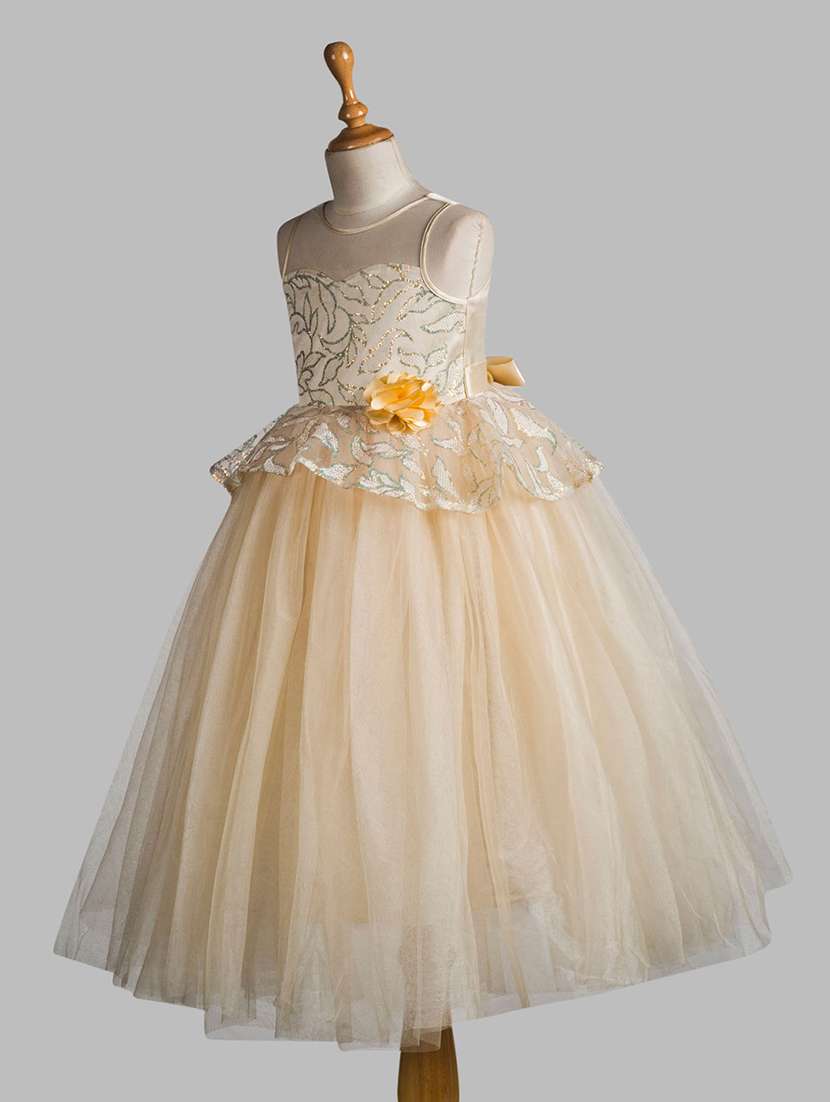 girls embellished sleevleess fit & flare dress - 21963200 -  Standard Image - 1