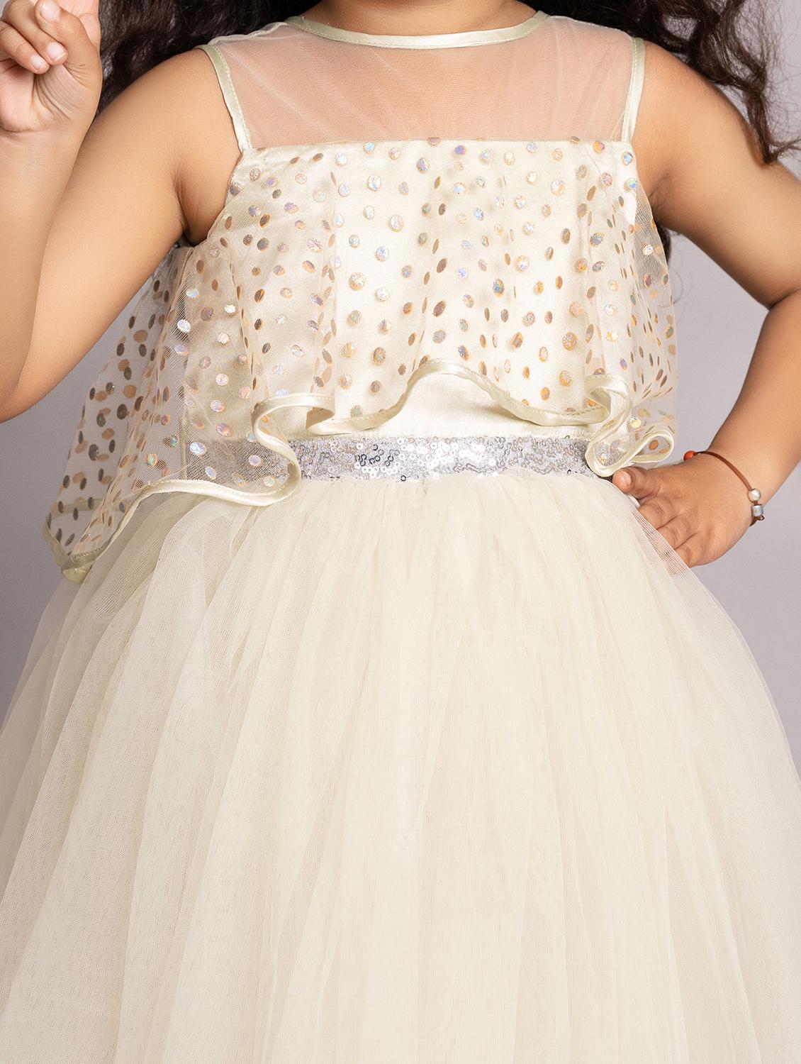 girls self designed sleeveless high low dress - 21963201 - Standard Image - 4