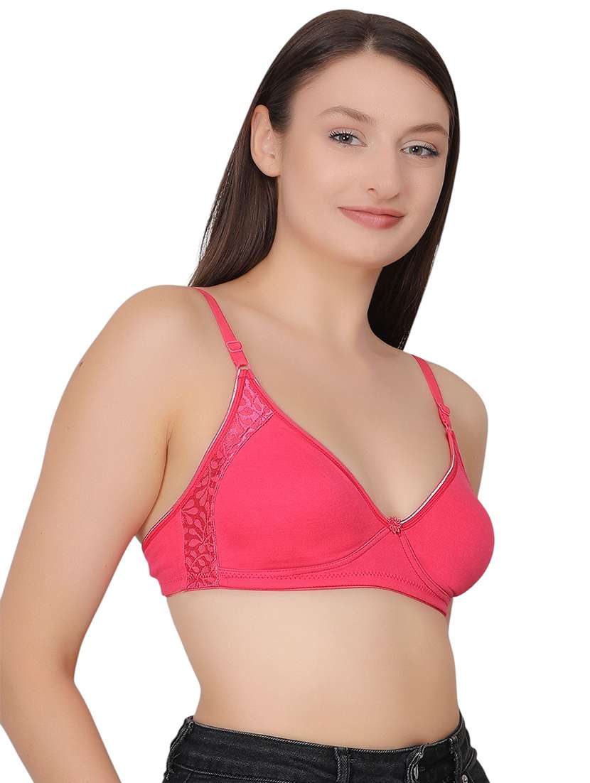 women solid lightly padded t-shirt bra - 21963211 - Standard Image - 1