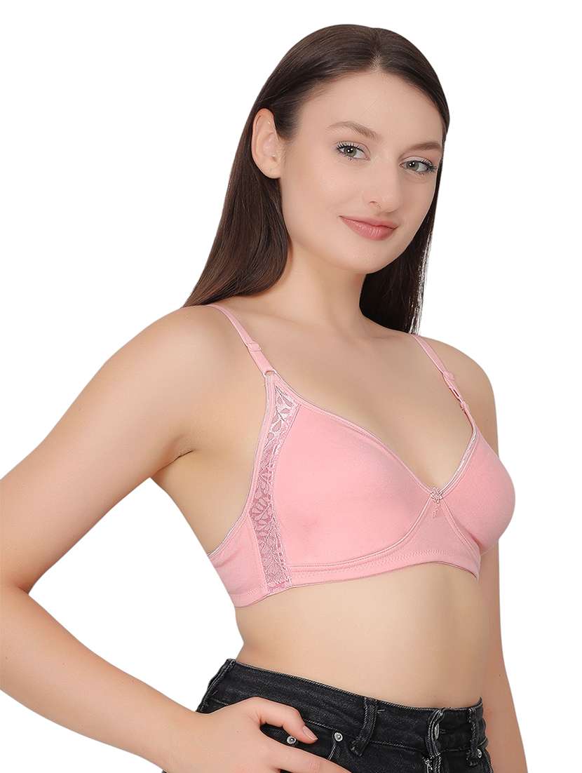 women solid lightly padded t-shirt bra - 21963213 -  Standard Image - 1
