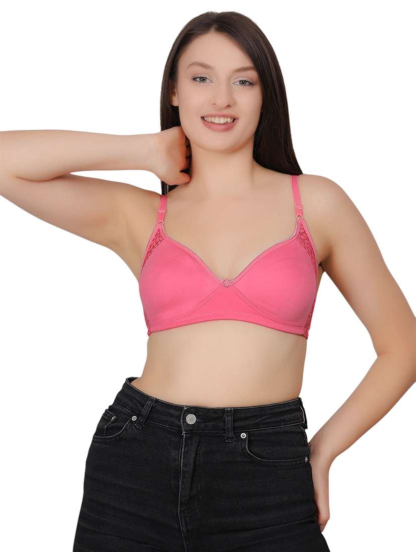 women solid lightly padded t-shirt bra