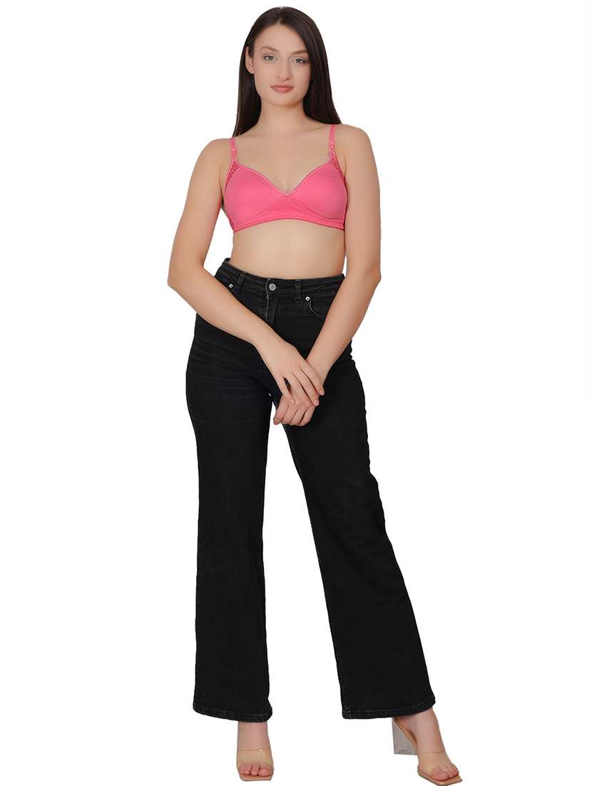 women solid lightly padded t-shirt bra - 21963215 - Standard Image - 4