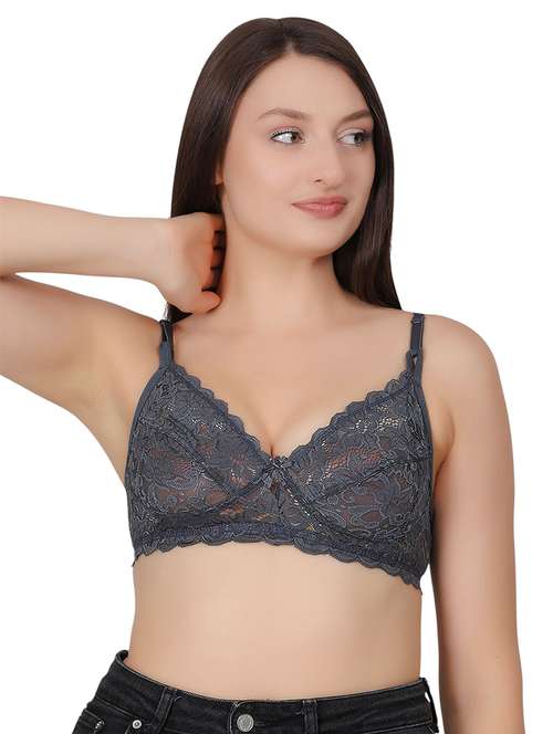 women self designed lace t-shirt bra