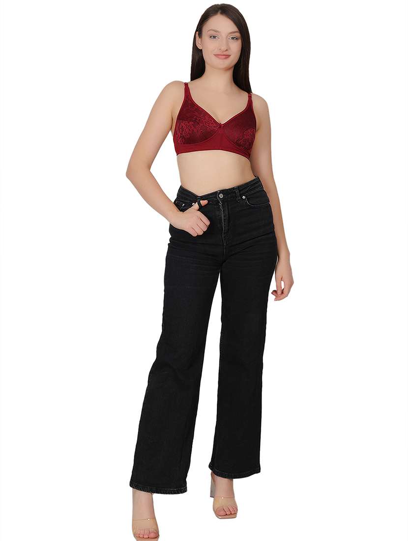 women self designed lace detailed regular bra - 21963230 -  Standard Image - 4