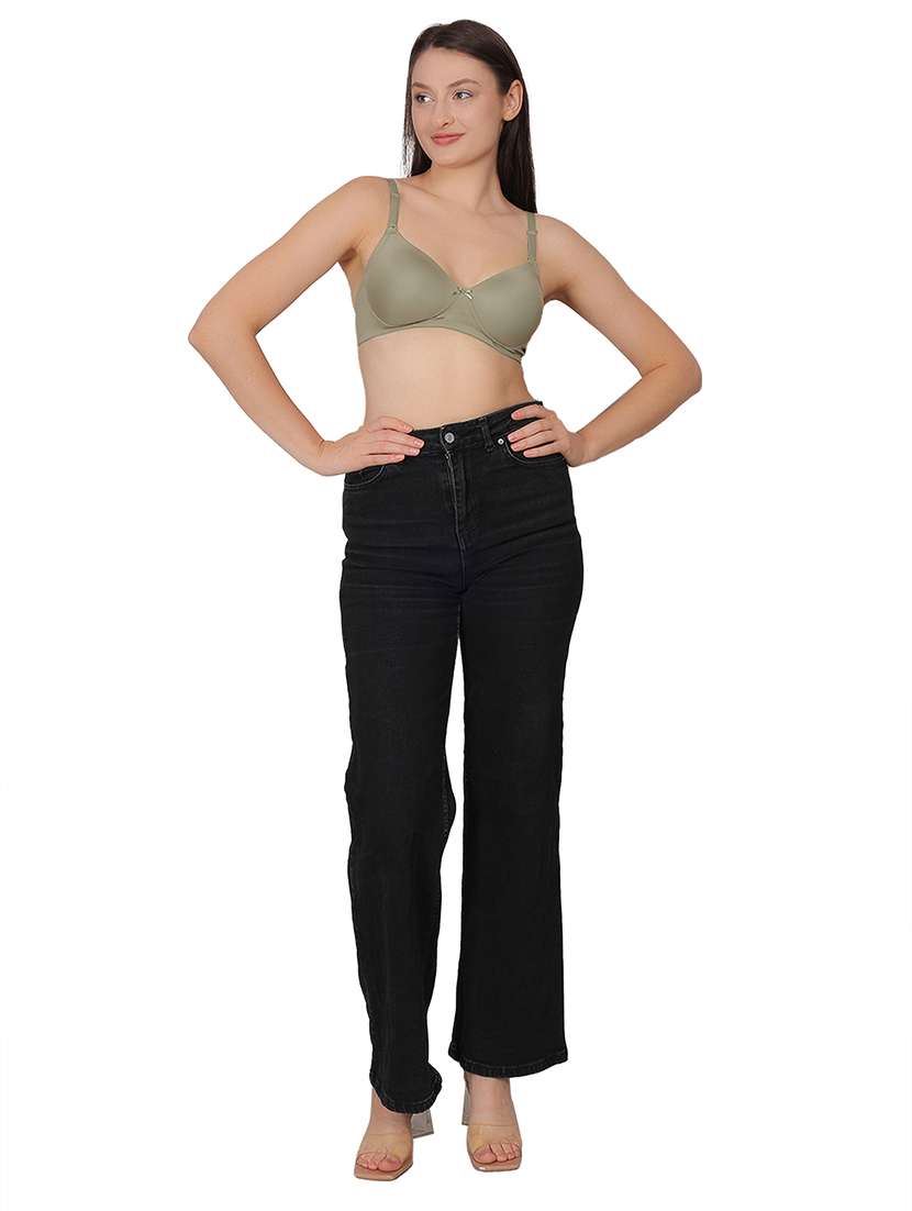 women solid lightly padded t-shirt bra - 21963235 - Standard Image - 4