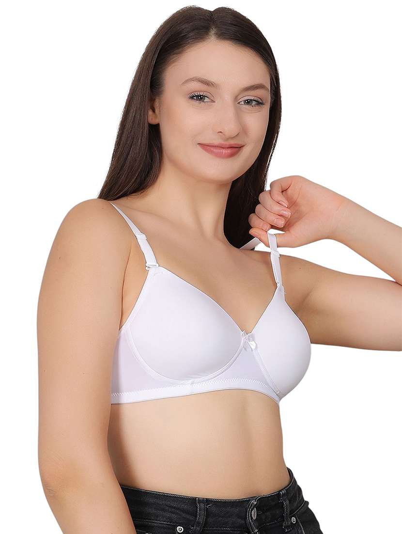 women solid lightly padded t-shirt bra - 21963239 -  Standard Image - 1